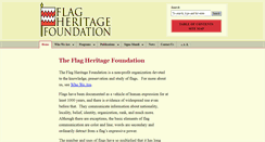 Desktop Screenshot of flagheritagefoundation.org